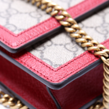 Load image into Gallery viewer, Gucci Queen Margaret Supreme Coated Canvas Chain Wallet Beige
