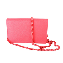 Load image into Gallery viewer, Gucci Marmont Monochrome Leather Mini Chain Wallet Pink
