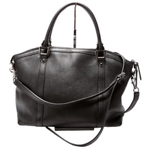 Load image into Gallery viewer, Gucci GG Charm Dome Leather Satchel Bag Black
