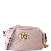 Load image into Gallery viewer, Gucci Marmont Small Leather Camera Bag Pink
