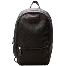 Load image into Gallery viewer, Gucci GG Nylon Slim Backpack Bag Black
