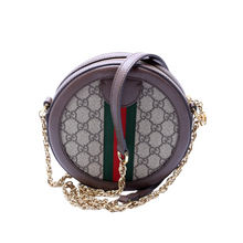 Load image into Gallery viewer, Gucci Ophidia Round Canvas Small Crossbody Bag Brown
