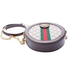 Load image into Gallery viewer, Gucci Ophidia Round Canvas Small Crossbody Bag Brown
