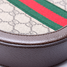 Load image into Gallery viewer, Gucci Ophidia Round Canvas Small Crossbody Bag Brown

