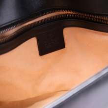 Load image into Gallery viewer, Gucci Marmont Small Leather Shoulder Flap Bag Black

