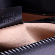 Load image into Gallery viewer, Gucci Marmont Small Leather Shoulder Flap Bag Black
