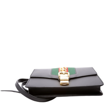 Load image into Gallery viewer, Gucci Sylvie Calfskin Leather Belt Bag Black
