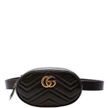 Load image into Gallery viewer, Gucci GG Marmont Leather Belt Bag Black

