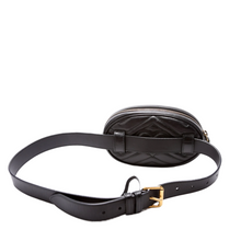 Load image into Gallery viewer, Gucci GG Marmont Leather Belt Bag Black
