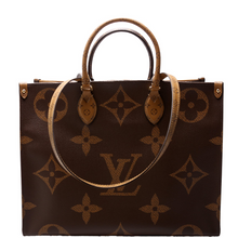 Load image into Gallery viewer, Louis Vuitton ONTHEGO GM Reverse Monogram Coated Canvas Tote Bag Brown
