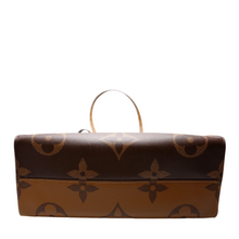 Load image into Gallery viewer, Louis Vuitton ONTHEGO GM Reverse Monogram Coated Canvas Tote Bag Brown
