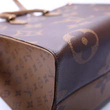 Load image into Gallery viewer, Louis Vuitton ONTHEGO GM Reverse Monogram Coated Canvas Tote Bag Brown
