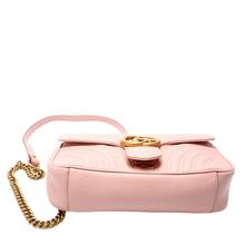 Load image into Gallery viewer, Gucci Marmont Leather Shoulder Bag Small Flap Pink
