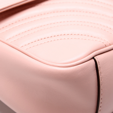Load image into Gallery viewer, Gucci Marmont Leather Shoulder Bag Small Flap Pink

