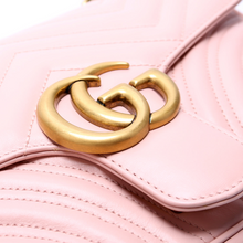 Load image into Gallery viewer, Gucci Marmont Leather Shoulder Bag Small Flap Pink
