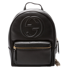 Load image into Gallery viewer, Gucci Soho Leather Backpack Bag Black
