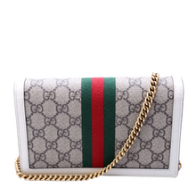 Load image into Gallery viewer, Gucci Queen Margaret Supreme Coated Canvas Chain Wallet Multicolor
