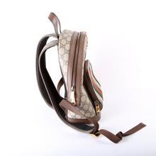 Load image into Gallery viewer, Gucci Ophidia Coated Canvas Backpack Bag Brown
