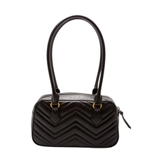 Load image into Gallery viewer, Gucci GG Marmont Small Leather Top Handle Bag Black
