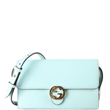 Load image into Gallery viewer, Gucci Interlocking G Calfskin Leather Icon Wallet Crossbody Ocean Wave

