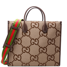 Load image into Gallery viewer, Gucci Jumbo GG Leather Tote Bag Brown

