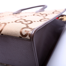 Load image into Gallery viewer, Gucci Jumbo GG Leather Tote Bag Brown
