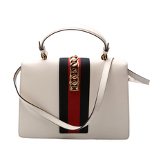 Load image into Gallery viewer, Gucci Sylvie Smooth Leather Top Handle Bag Medium White
