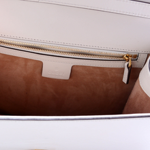 Load image into Gallery viewer, Gucci Sylvie Smooth Leather Top Handle Bag Medium White
