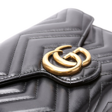Load image into Gallery viewer, Gucci Marmont Leather Chain Wallet Black
