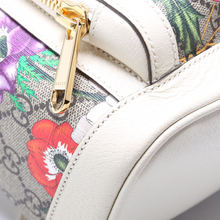 Load image into Gallery viewer, Gucci GG Supreme Ophidia Flora Canvas Backpack Bag White
