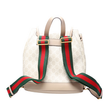 Load image into Gallery viewer, Gucci GG Supreme Canvas Buckle Backpack Bag Beige
