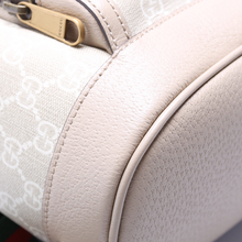 Load image into Gallery viewer, Gucci GG Supreme Canvas Buckle Backpack Bag Beige
