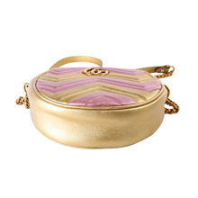 Load image into Gallery viewer, Gucci Marmont Mini Round Leather Crossbody Bag Bicolor
