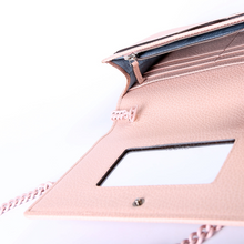 Load image into Gallery viewer, Gucci Marmont Monochrome Leather Mini Chain Wallet Pink

