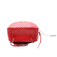 Load image into Gallery viewer, Gucci Marmont Leather Backpack Bag Red
