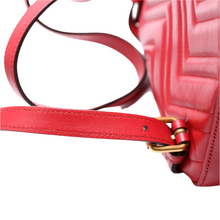 Load image into Gallery viewer, Gucci Marmont Leather Backpack Bag Red
