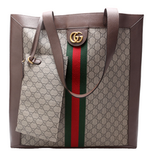 Load image into Gallery viewer, Gucci Ophidia Soft GG Supreme Coated Canvas Large Tote Bag Brown
