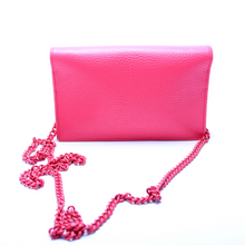 Load image into Gallery viewer, Gucci Marmont Mini Leather Wallet On Chain  Pink
