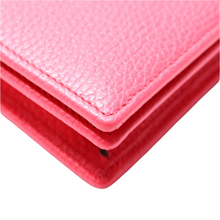 Load image into Gallery viewer, Gucci Marmont Mini Leather Wallet On Chain  Pink
