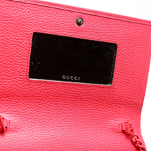 Load image into Gallery viewer, Gucci Marmont Mini Leather Wallet On Chain  Pink
