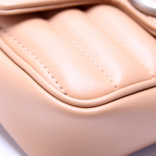 Load image into Gallery viewer, Gucci Marmont Aria Leather Super Mini Flap Shoulder Bag Tan
