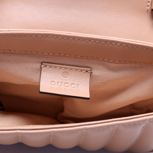 Load image into Gallery viewer, Gucci Marmont Aria Leather Super Mini Flap Shoulder Bag Tan
