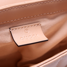 Load image into Gallery viewer, Gucci Marmont Aria Leather Super Mini Flap Shoulder Bag Tan
