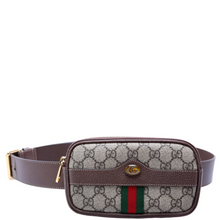 Load image into Gallery viewer, Gucci GG Supreme Coated Canvas Ophidia Mini Belt Bag Brown
