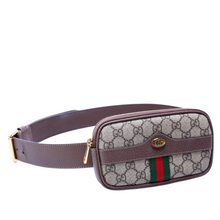 Load image into Gallery viewer, Gucci GG Supreme Coated Canvas Ophidia Mini Belt Bag Brown
