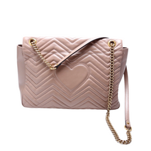 Load image into Gallery viewer, Gucci Marmont Large Leather Shoulder Bag Nude
