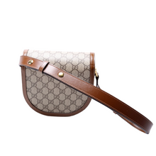 Load image into Gallery viewer, Gucci Horsebit 1955 GG Supreme Mini Rounded Shoulder Bag Brown
