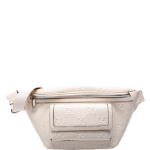 Load image into Gallery viewer, Gucci Embossed GG Leather Pocket Belt Bag Cream
