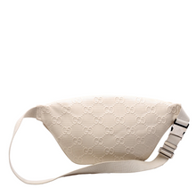 Load image into Gallery viewer, Gucci Embossed GG Leather Pocket Belt Bag Cream
