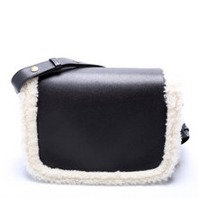 Load image into Gallery viewer, Gucci Horsebit 1955 Shearling Leather Shoulder Bag Bicolor
